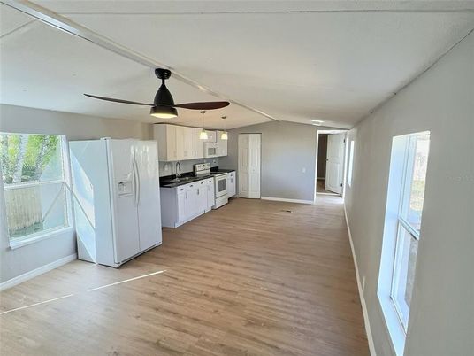 Empty room, Interior, Kitchen, Wood Texture Flooring