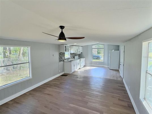 Empty room, Interior, Kitchen, Wood Texture Flooring