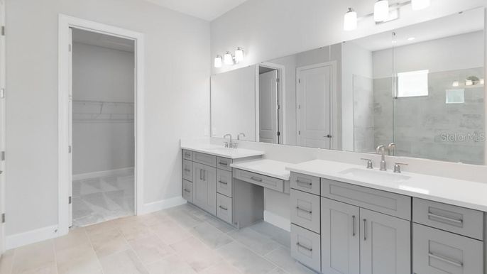 Bathroom, Dual Sink Vanities, Interior, Walk-in Closets