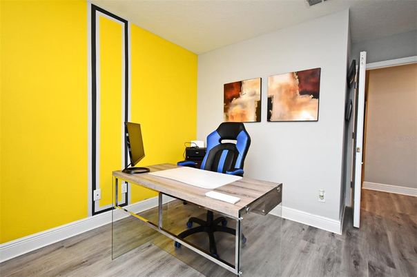 Home Office, Interior, Wood Texture Flooring