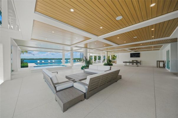 Interior, Living room, Piano, Recessed Lighting, Wooden Ceilings