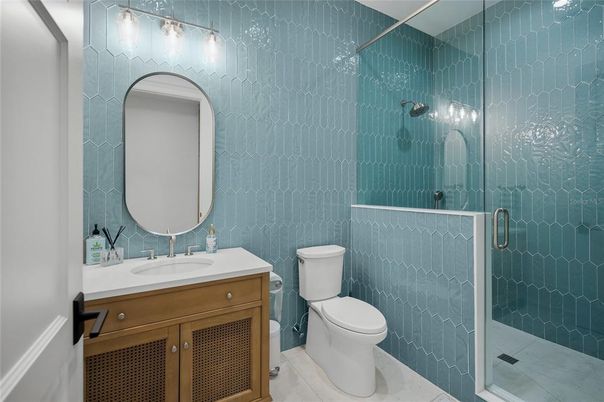 Bathroom, Glass Shower, Interior