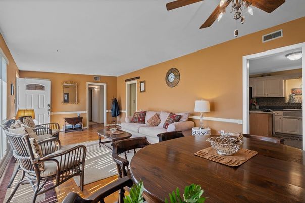 Dining room, Interior, Kitchen, Living room, Wood Texture Flooring
