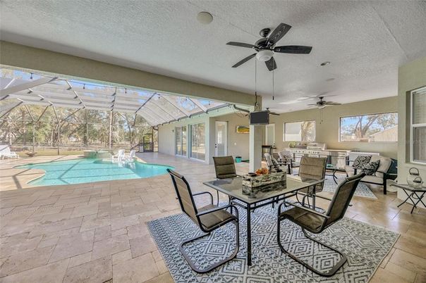 Dining room, Glass Ceilings, Interior, Pool, Sun Room