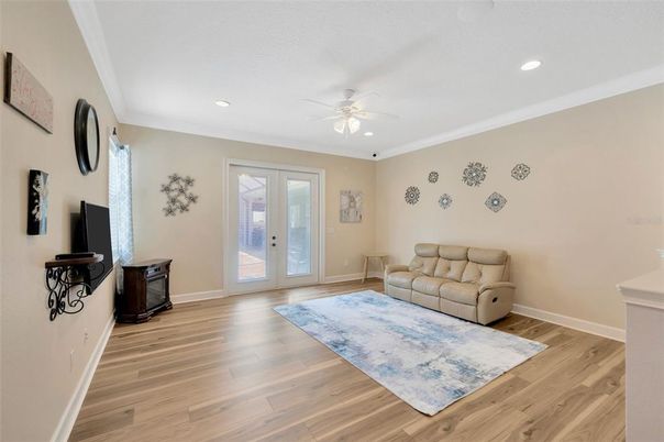 Interior, Recessed Lighting, Wood Texture Flooring