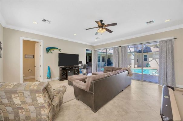 Interior, Living room, Recessed Lighting