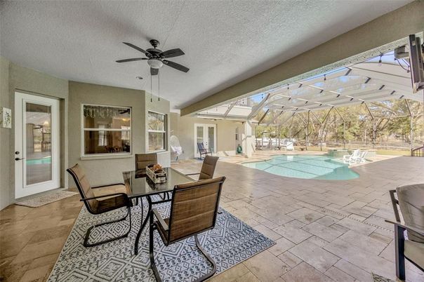 Dining room, Glass Ceilings, Interior, Pool, Sun Room