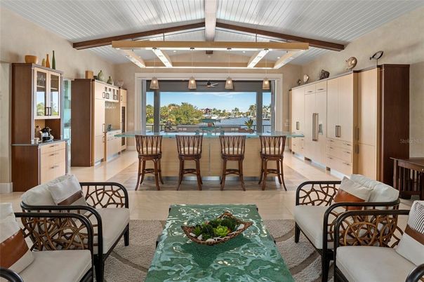 Interior, Kitchen, Pendant Lights, Wooden Beams