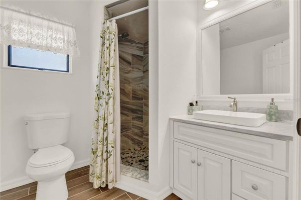 Bathroom, Interior, Wood Texture Flooring