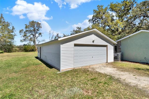 Backyard, Detached Garage, Exterior