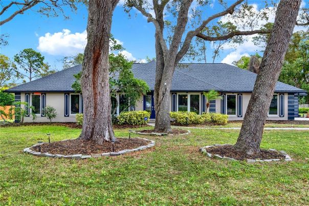 Backyard, Exterior, Facade, Ranch