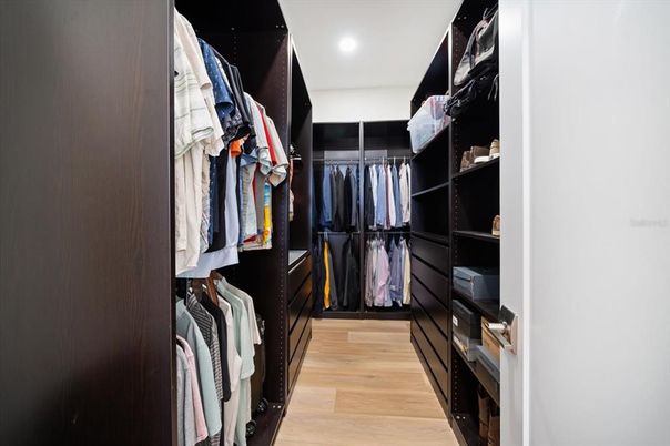 Interior, Recessed Lighting, Walk-in Closets, Wood Texture Flooring
