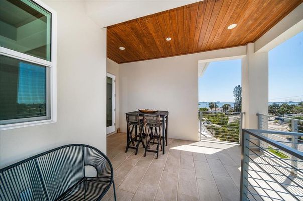 Exterior, Interior, Recessed Lighting, Wooden Ceilings, Wood Texture Flooring
