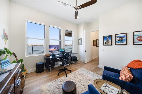 Home Office, Interior, Water, Wood Texture Flooring