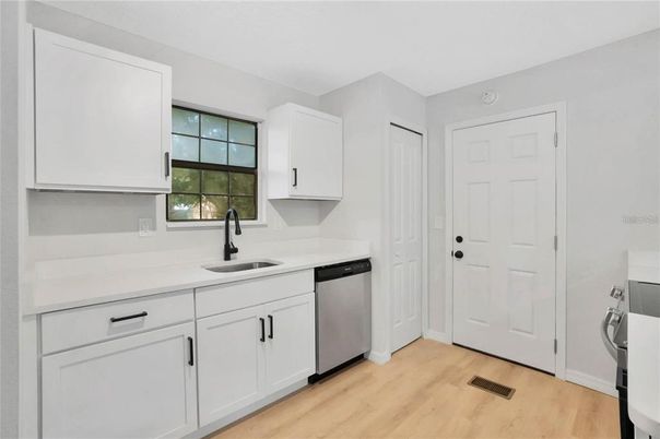 Interior, Kitchen, Wood Texture Flooring