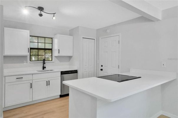 Interior, Kitchen, Wood Texture Flooring