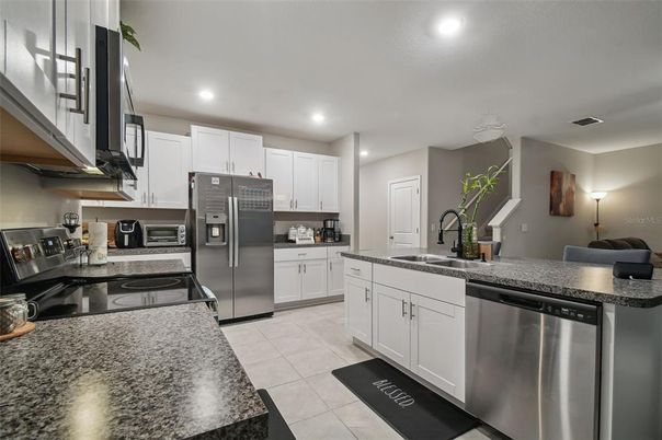Interior, Kitchen, Recessed Lighting, Stainless Steel Appliances