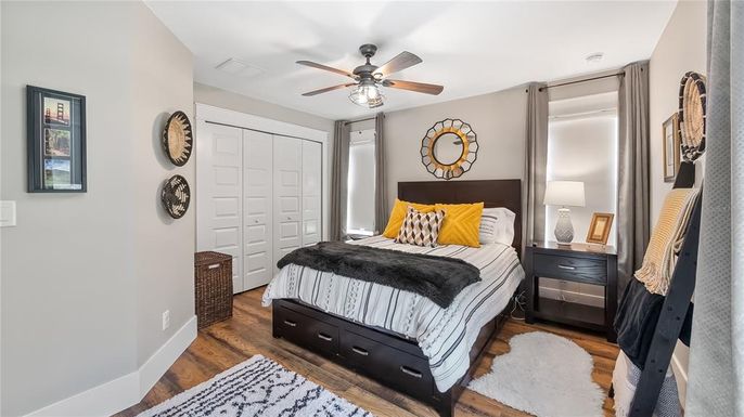 Bedroom, Interior, Wood Texture Flooring