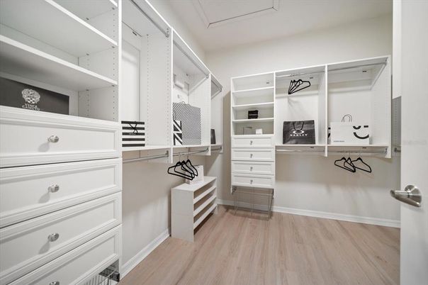 Interior, Walk-in Closets, Wood Texture Flooring
