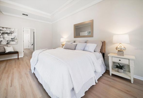 Bedroom, Interior, Wood Texture Flooring