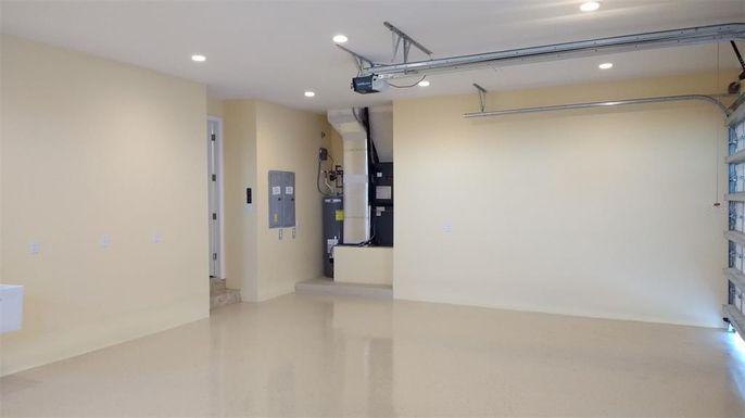 Garage, Interior, Recessed Lighting
