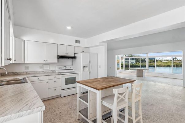 Interior, Kitchen, Recessed Lighting, Stainless Steel Appliances, Water