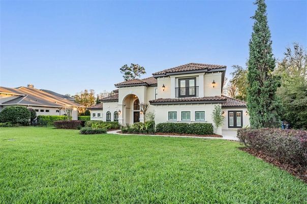 Backyard, Exterior, Facade, Mediterranean