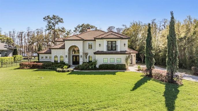 Backyard, Exterior, Facade, Mediterranean