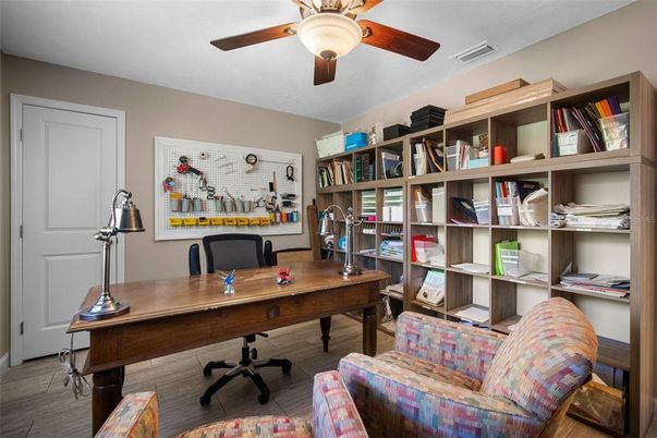 Home Office, Interior, Wood Texture Flooring
