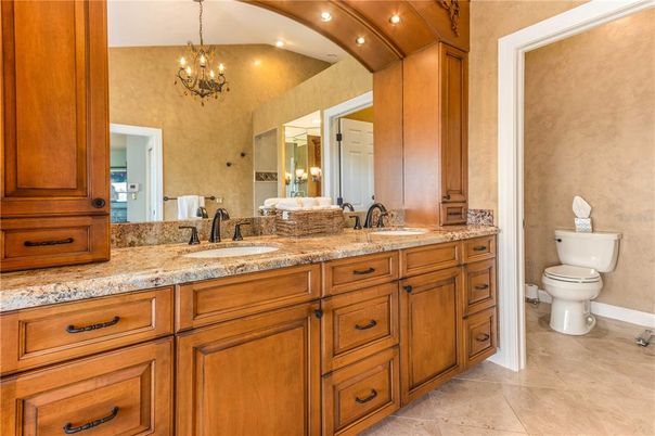 Bathroom, Chandelier, Dual Sink Vanities, Interior