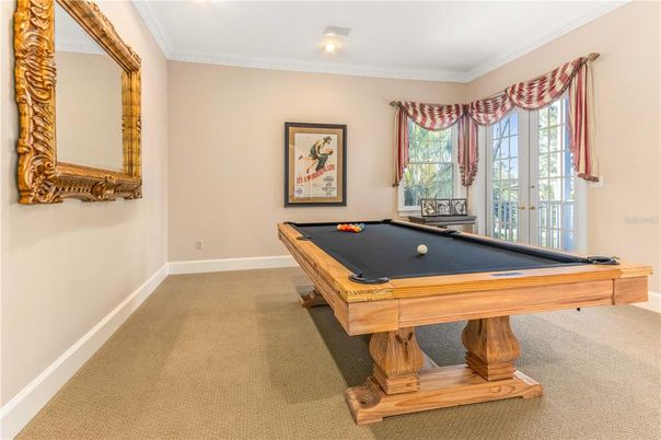 Billiard Table, Game Room, Interior