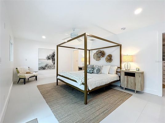 Bedroom, Interior, Recessed Lighting