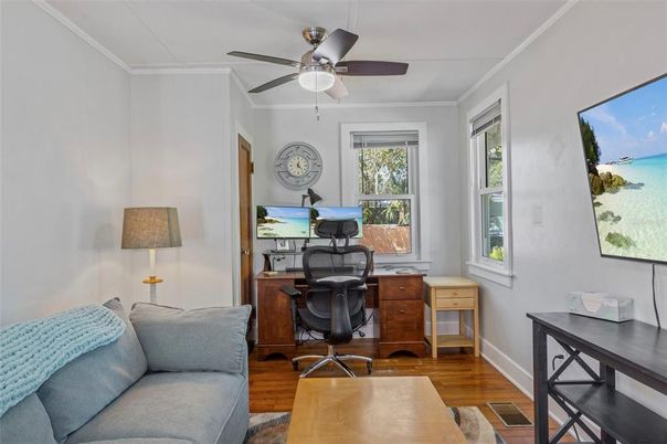 Home Office, Interior, Wood Texture Flooring