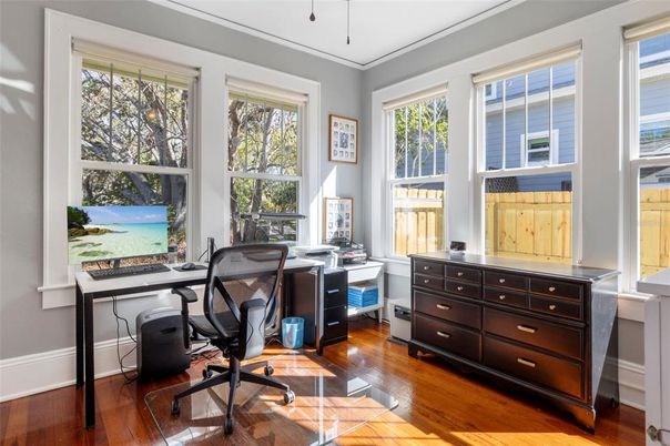 Home Office, Interior, Wood Texture Flooring