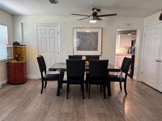 Dining room, Interior, Wood Texture Flooring
