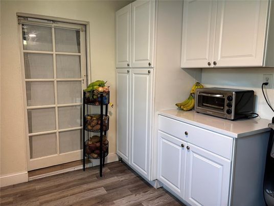 Interior, Kitchen, Wood Texture Flooring