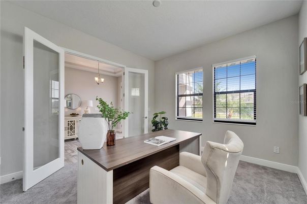 Chandelier, Home Office, Interior
