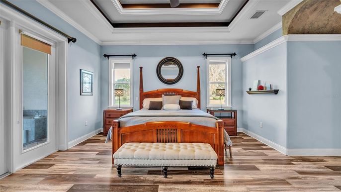 Bedroom, Interior, Wood Texture Flooring