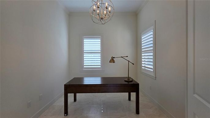 Chandelier, Home Office, Interior