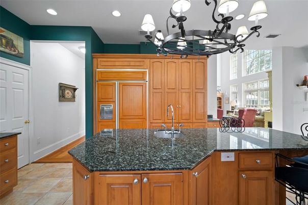Chandelier, Interior, Kitchen, Recessed Lighting