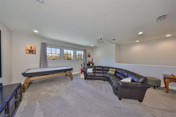 Game Room, Interior, Recessed Lighting