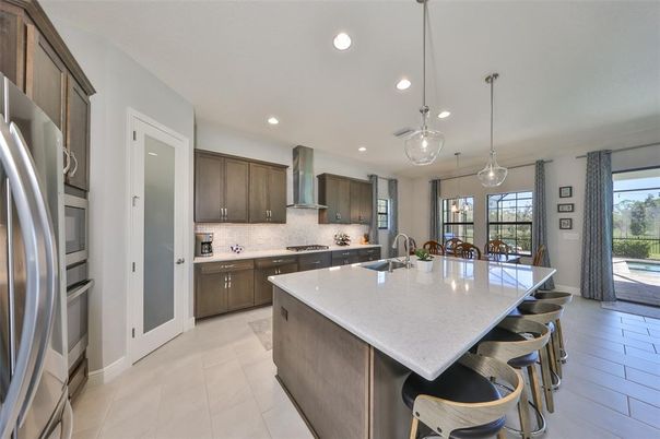 Interior, Kitchen, Pendant Lights, Recessed Lighting, Stainless Steel Appliances