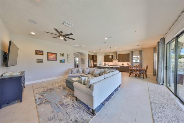 Dining room, Interior, Kitchen, Living room, Pendant Lights, Recessed Lighting