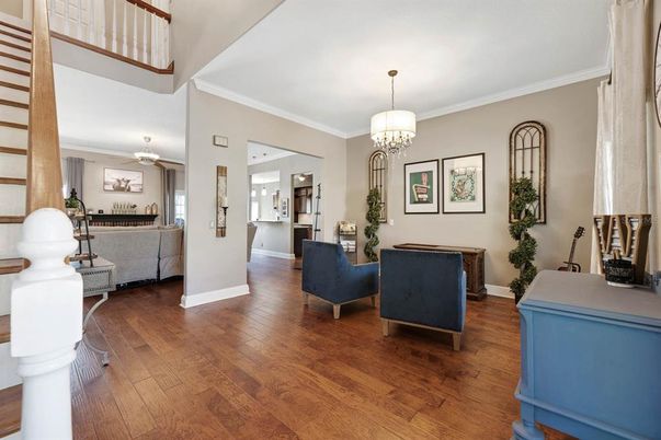 Chandelier, Interior, Living room, Wood Texture Flooring