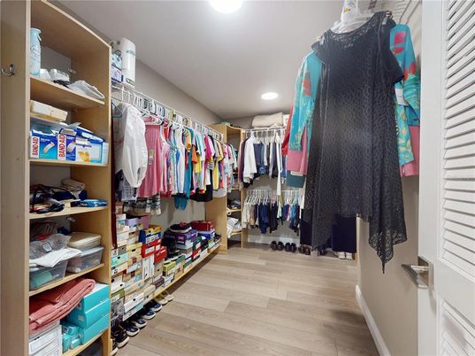 Interior, Recessed Lighting, Walk-in Closets, Wood Texture Flooring
