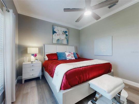 Bedroom, Interior, Wood Texture Flooring