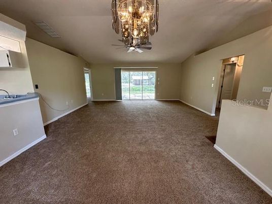 Chandelier, Empty room, Interior