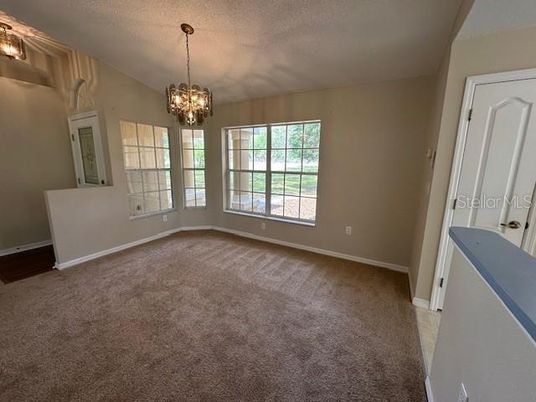 Chandelier, Empty room, Interior