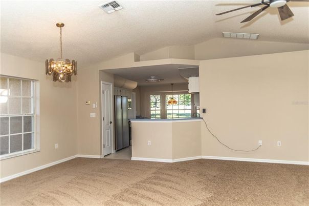 Chandelier, Empty room, Interior, Pendant Lights