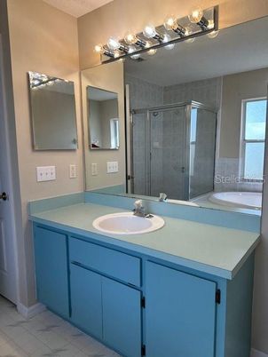 Bathroom, Dual Sink Vanities, Glass Shower, Interior, Marble